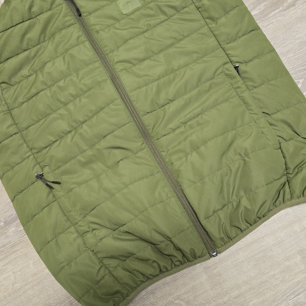 Penfield Quilted Puffer Vest Men XL Packable Reflective Green Full Zip Insulated - Picture 5 of 16
